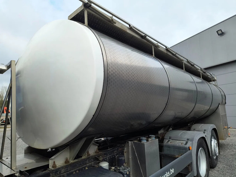 Tankwagen voor het vervoer van melk MAN TGA 26.360 INSULATED INOX TANK - 2 COMP - AIRCO - LIFT/STEERING AXLE: afbeelding 8