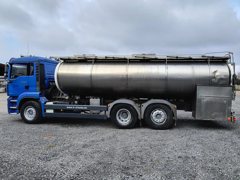 Tankwagen voor het vervoer van melk MAN TGA 26.360 INSULATED INOX TANK - 2 COMP - AIRCO - LIFT/STEERING AXLE: afbeelding 7