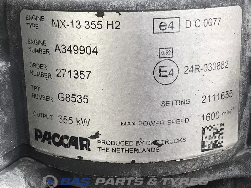 DAF XF106 Motor DAF MX13 355 H2 0452049 - Motor voor Vrachtwagen: afbeelding 5 DAF XF106 Motor DAF MX13 355 H2 0452049 - Motor voor Vrachtwagen: afbeelding 5