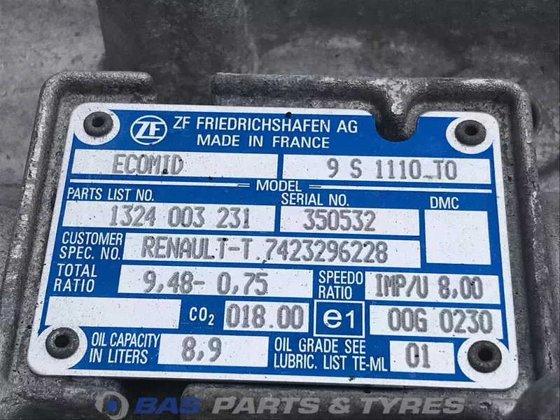 ZF D-Serie Renault 9S1110 TO Ecomid Versnellingsbak 9S1110 TO - Versnellingsbak voor Vrachtwagen: afbeelding 5 ZF D-Serie Renault 9S1110 TO Ecomid Versnellingsbak 9S1110 TO - Versnellingsbak voor Vrachtwagen: afbeelding 5
