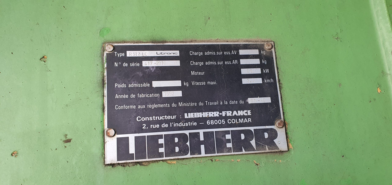 LIEBHERR R912LI - Rupsgraafmachine: afbeelding 2 LIEBHERR R912LI - Rupsgraafmachine: afbeelding 2
