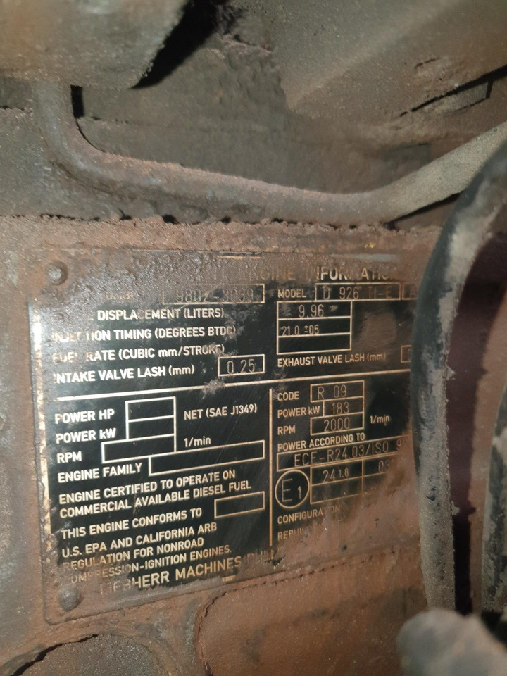 Motor Liebherr D926TIE (para piezas) - Motor voor Bouwmachine: afbeelding 3 Motor Liebherr D926TIE (para piezas) - Motor voor Bouwmachine: afbeelding 3