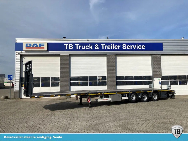 Kässbohrer SPA M3 / 1N - 18 / 27 Heavy Duty uitschuifbare vlakke mega trailer met liftas, rongen en oprijplaten - Gesloten oplegger: afbeelding 1 Kässbohrer SPA M3 / 1N - 18 / 27 Heavy Duty uitschuifbare vlakke mega trailer met liftas, rongen en oprijplaten - Gesloten oplegger: afbeelding 1