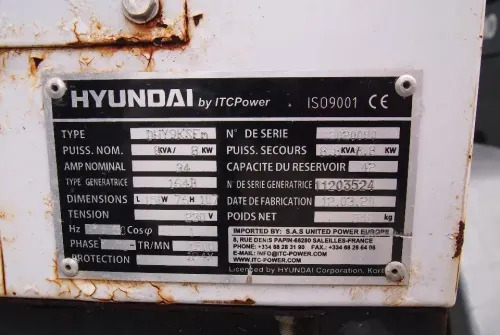 Industrie generator Agregat prądotwórczy Hiunday   maszt oświetleniowy: afbeelding 9