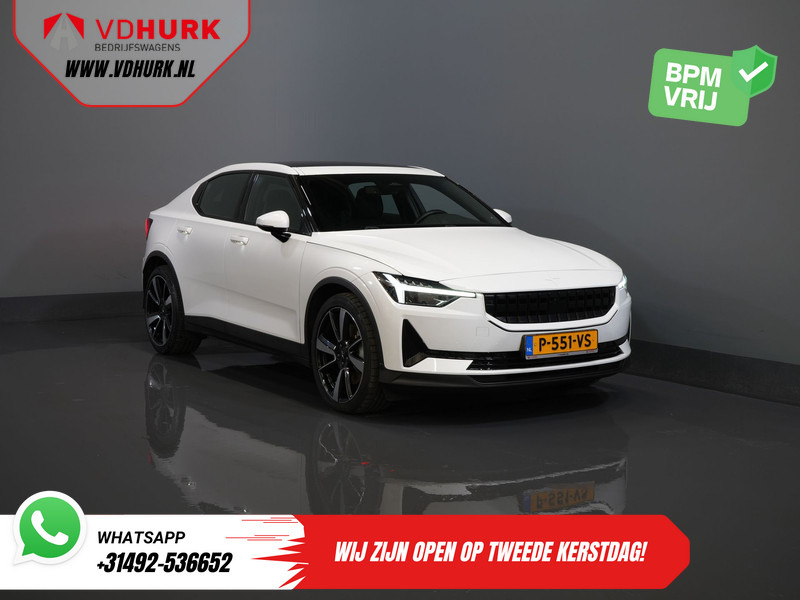 Polestar 2 Long Range 78 kWh 551 WLTP 95% SOH LED/ Adapt.Cruise/ Pano/ Stuurverw./ Stoelverw./ Memory/ Navi/ Carplay/ Climate/ Camera/ 20'' - Sedan: afbeelding 1 Polestar 2 Long Range 78 kWh 551 WLTP 95% SOH LED/ Adapt.Cruise/ Pano/ Stuurverw./ Stoelverw./ Memory/ Navi/ Carplay/ Climate/ Camera/ 20'' - Sedan: afbeelding 1