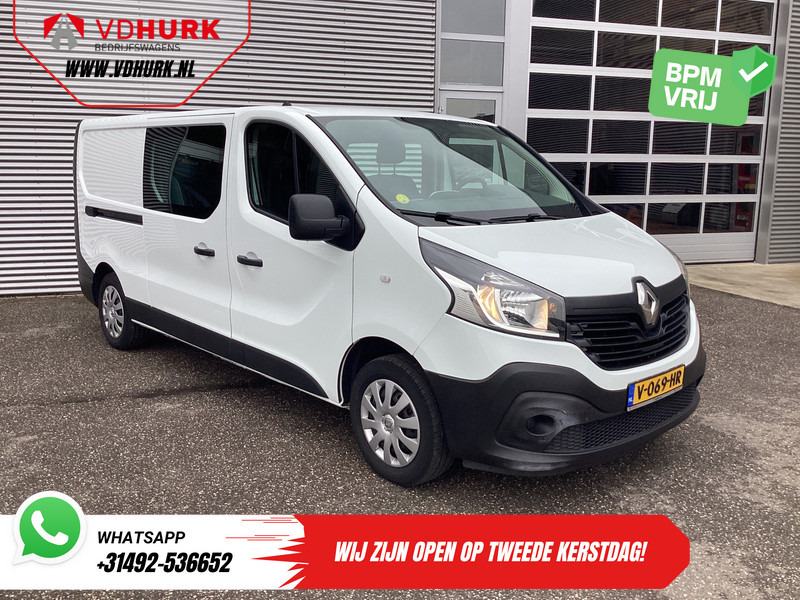 Renault Trafic 1.6 dCi 125 pk E6 L2 DC Dubbel Cabine BPM VRIJ NL Auto/ Camera/ Cruise/ Navi/ Airco/ Trekhaak - Kleine bestelwagen, Bestelwagen met dubbele cabine: afbeelding 1 Renault Trafic 1.6 dCi 125 pk E6 L2 DC Dubbel Cabine BPM VRIJ NL Auto/ Camera/ Cruise/ Navi/ Airco/ Trekhaak - Kleine bestelwagen, Bestelwagen met dubbele cabine: afbeelding 1