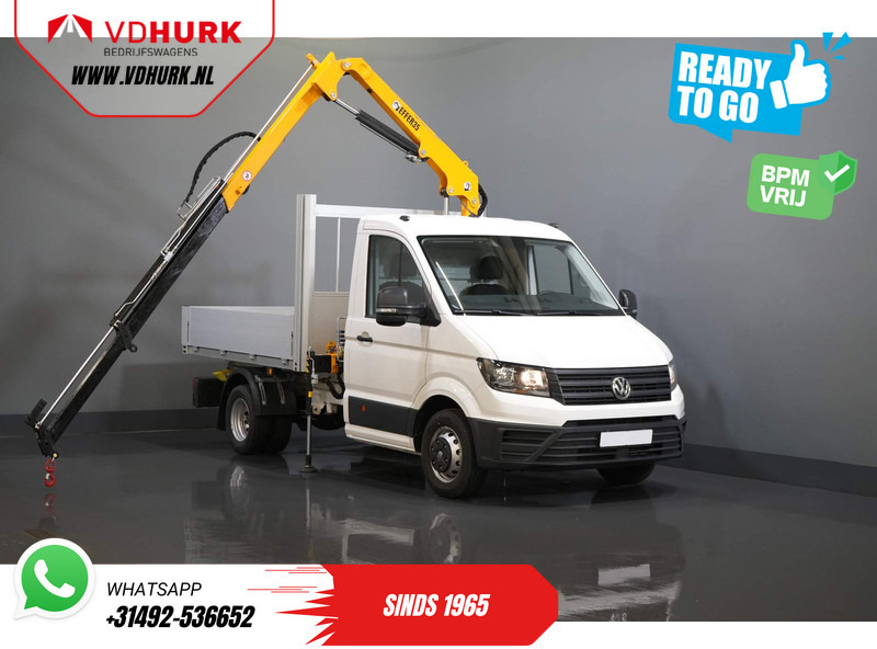 Volkswagen Crafter 50 165 pk Effer 352S Kraan/ Crane/ Kran/ Autokran/ PTO/ Open laadbak/ Dubbel Lucht - Bestelwagen open laadbak: afbeelding 1 Volkswagen Crafter 50 165 pk Effer 352S Kraan/ Crane/ Kran/ Autokran/ PTO/ Open laadbak/ Dubbel Lucht - Bestelwagen open laadbak: afbeelding 1
