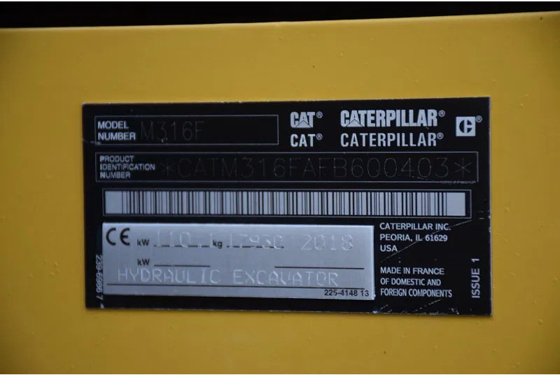 Mobiele graafmachine Caterpillar Caterpillar M316F: afbeelding 16 Mobiele graafmachine Caterpillar Caterpillar M316F: afbeelding 16