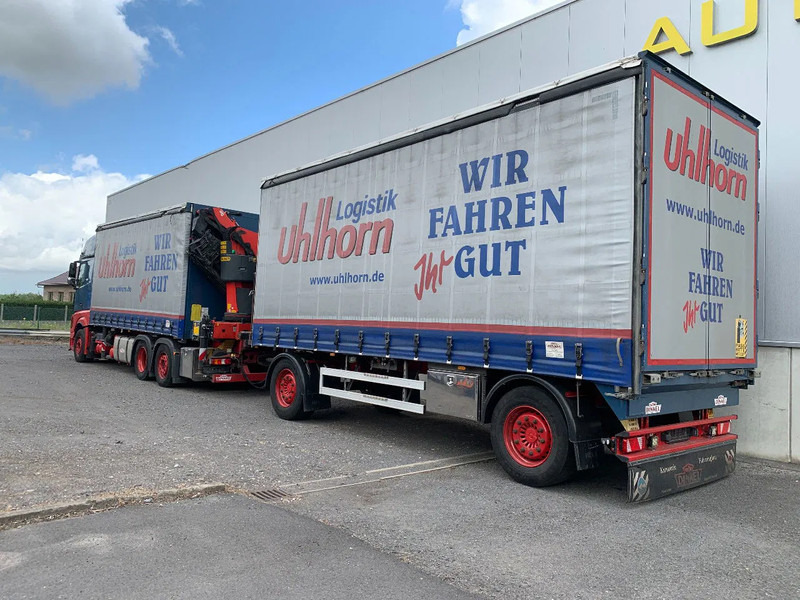 Mercedes-Benz Actros 2548 6X2 + Aanhanger*Palfinger crane*Cruise control*Airco* - Schuifzeilen vrachtwagen, Kraanwagen: afbeelding 2 Mercedes-Benz Actros 2548 6X2 + Aanhanger*Palfinger crane*Cruise control*Airco* - Schuifzeilen vrachtwagen, Kraanwagen: afbeelding 2