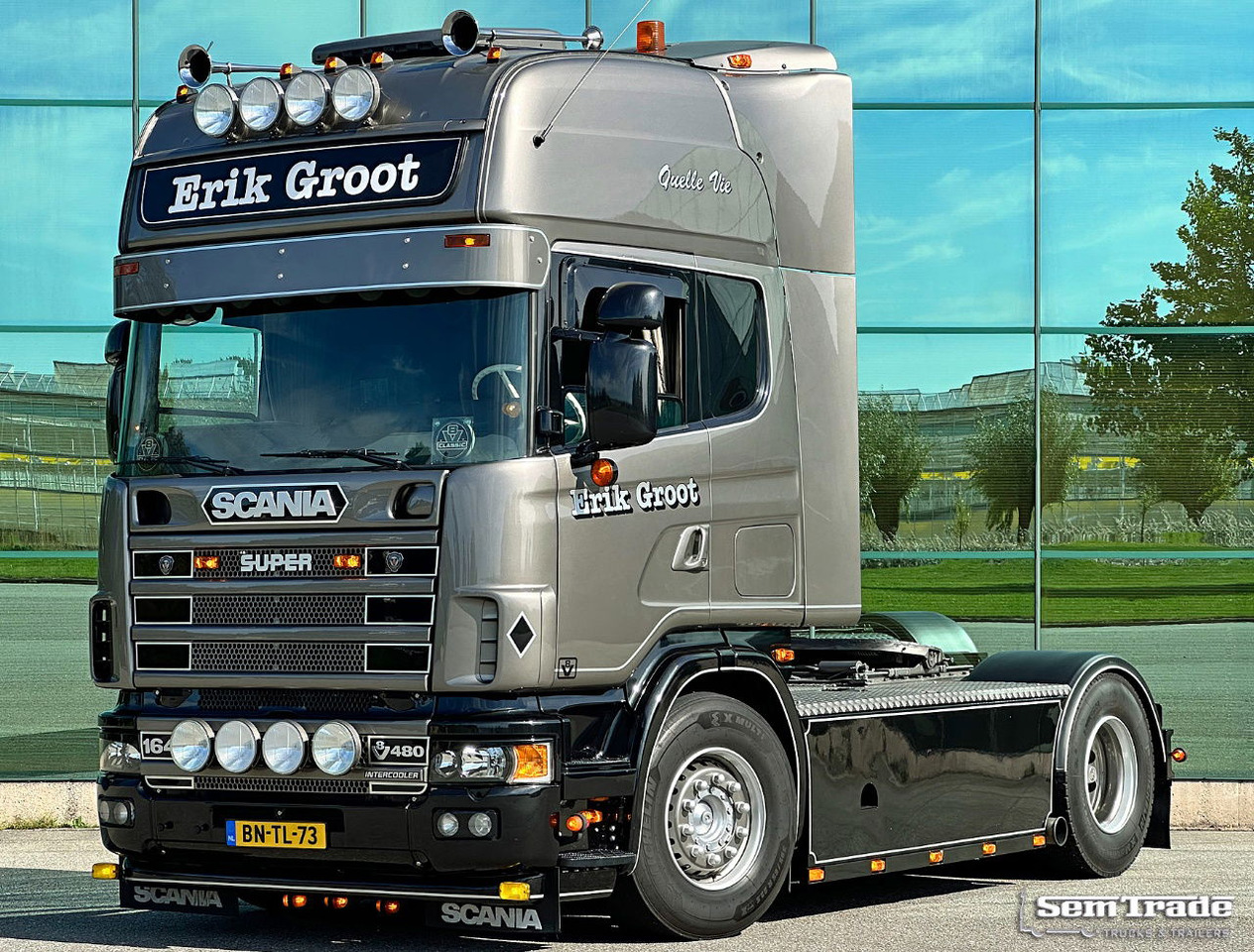 Scania R164-480 V8 Retarder Manual Gearbox Showtruck Completely Rebuild Unique Condition - Trekker: afbeelding 1 Scania R164-480 V8 Retarder Manual Gearbox Showtruck Completely Rebuild Unique Condition - Trekker: afbeelding 1