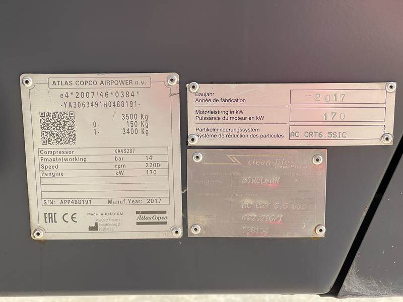 Atlas-Copco XAVS 287 - Luchtcompressor: afbeelding 4 Atlas-Copco XAVS 287 - Luchtcompressor: afbeelding 4