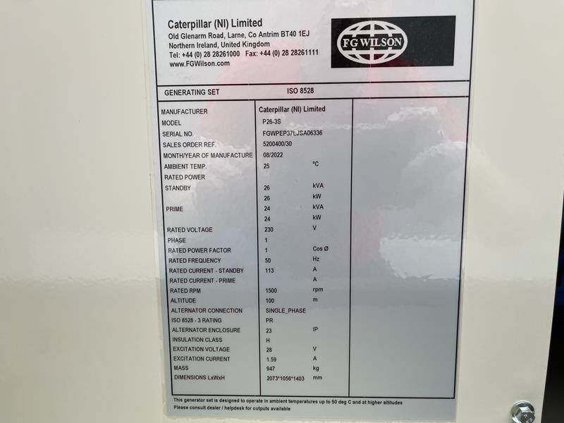 FG Wilson P 26 - 3 S - Industrie generator: afbeelding 5 FG Wilson P 26 - 3 S - Industrie generator: afbeelding 5