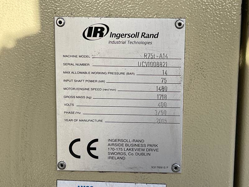 Ingersoll Rand R 75I - A14 - Luchtcompressor: afbeelding 3 Ingersoll Rand R 75I - A14 - Luchtcompressor: afbeelding 3