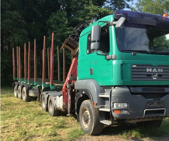 MAN TGA 33.480 - Houttransport, Kraanwagen: afbeelding 1 MAN TGA 33.480 - Houttransport, Kraanwagen: afbeelding 1