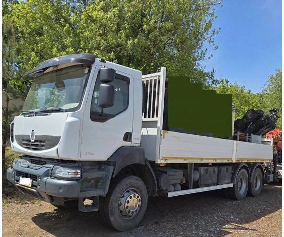 Renault Kerax 370 dxi - Vrachtwagen met open laadbak, Kraanwagen: afbeelding 1 Renault Kerax 370 dxi - Vrachtwagen met open laadbak, Kraanwagen: afbeelding 1