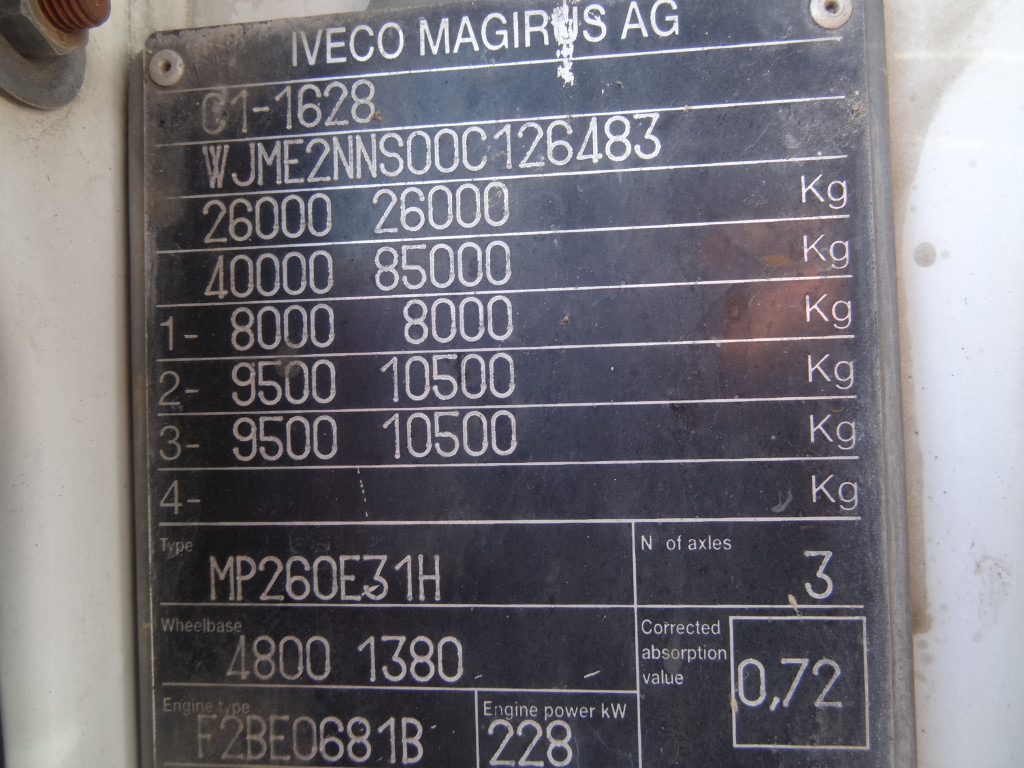 Iveco EuroTrakker 260E31 6X4 Palfinger 36002 - Kraanwagen, Vrachtwagen met open laadbak: afbeelding 3 Iveco EuroTrakker 260E31 6X4 Palfinger 36002 - Kraanwagen, Vrachtwagen met open laadbak: afbeelding 3