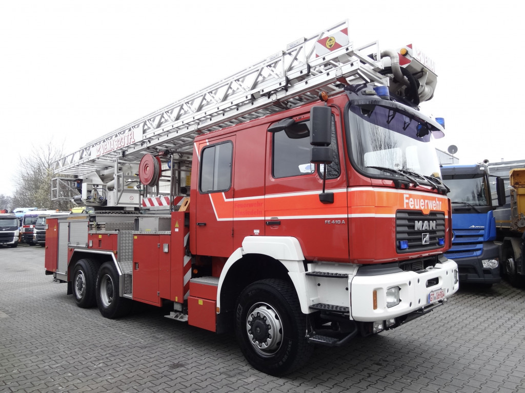 Vrachtwagen hoogwerker MAN FE 410 6X6 Feuerwehr Vema Lift 32 Meter: afbeelding 9
