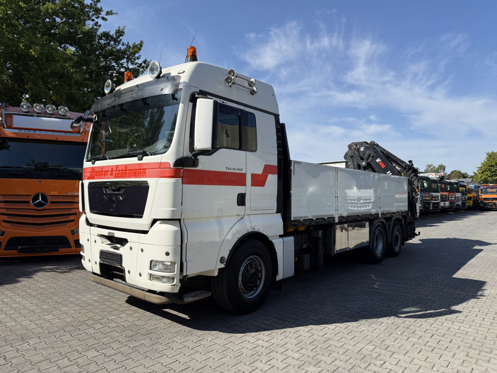 MAN TGX 26.480 6X2 Hiab 422 + Jib + Winde - Kraanwagen, Vrachtwagen met open laadbak: afbeelding 1 MAN TGX 26.480 6X2 Hiab 422 + Jib + Winde - Kraanwagen, Vrachtwagen met open laadbak: afbeelding 1
