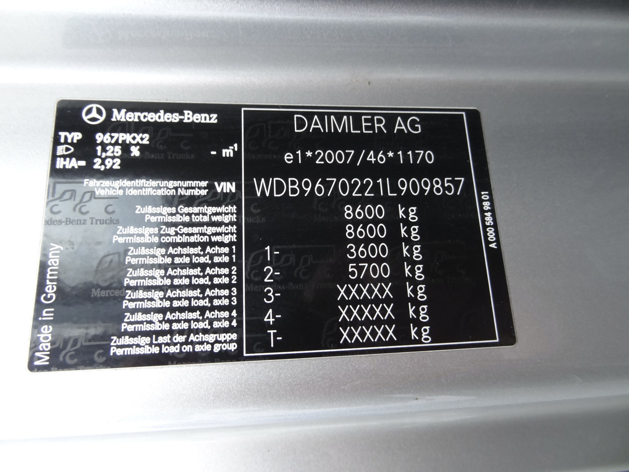 Leasing Mercedes-Benz Atego 818 Kran Palfinger 6501 Mercedes-Benz Atego 818 Kran Palfinger 6501: afbeelding 6