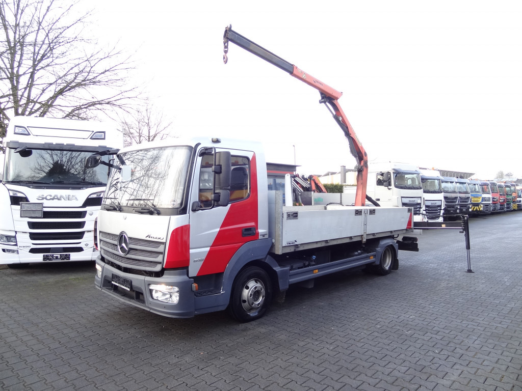 Mercedes-Benz Atego 818 Kran Palfinger 6501 - Vrachtwagen met open laadbak, Kraanwagen: afbeelding 1 Mercedes-Benz Atego 818 Kran Palfinger 6501 - Vrachtwagen met open laadbak, Kraanwagen: afbeelding 1