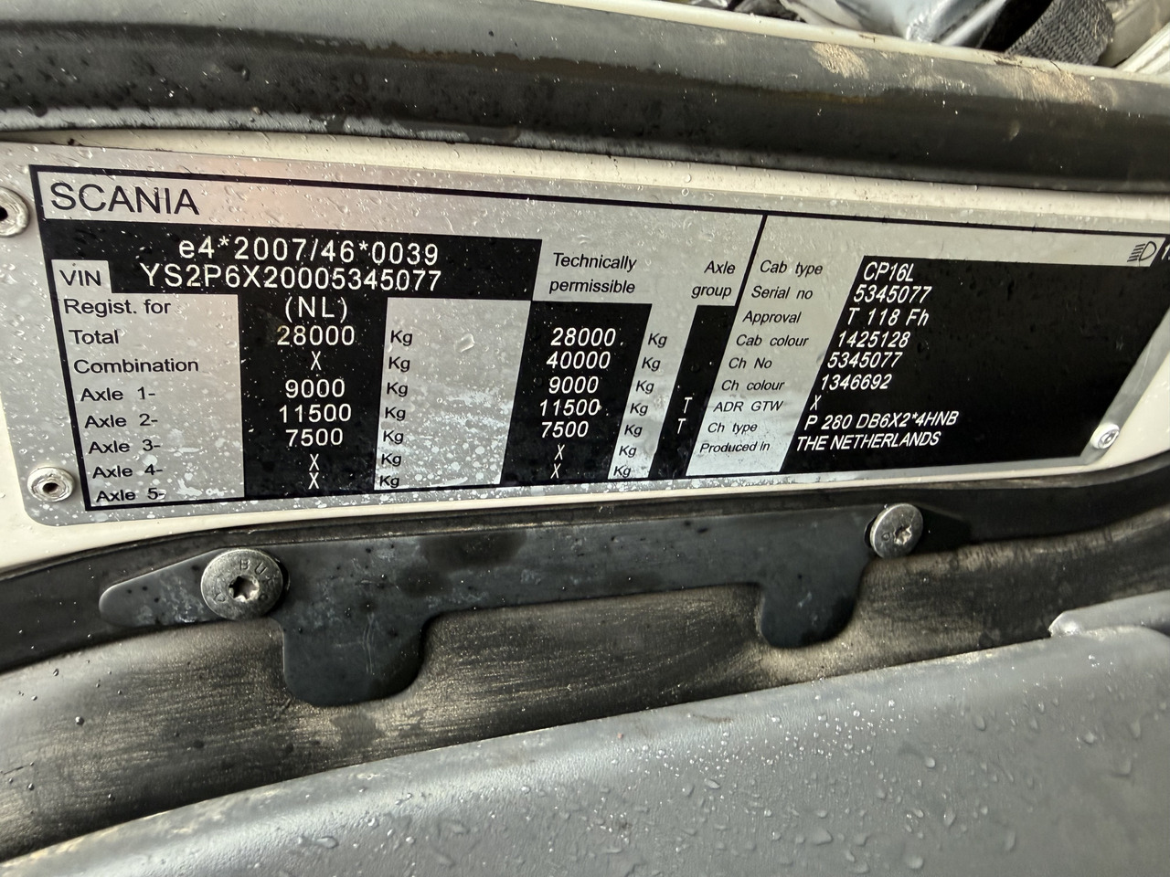 Scania P280 6X2*4 - Chassis vrachtwagen: afbeelding 3 Scania P280 6X2*4 - Chassis vrachtwagen: afbeelding 3