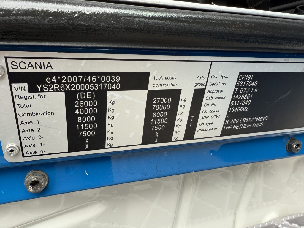 Scania R480 6X2 Palfinger 34002 bis 29 Meter - Vrachtwagen met open laadbak, Kraanwagen: afbeelding 4 Scania R480 6X2 Palfinger 34002 bis 29 Meter - Vrachtwagen met open laadbak, Kraanwagen: afbeelding 4