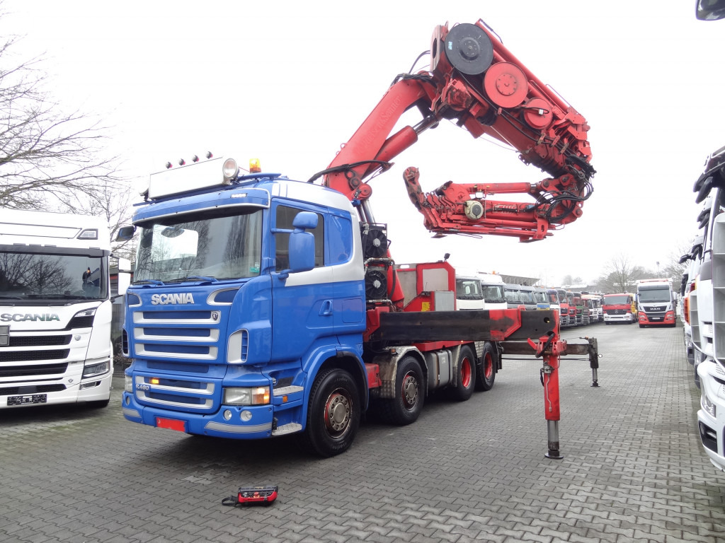 Scania R480 8X4 Effer 1550 bis 40 Meter - Kraanwagen, Trekker: afbeelding 1 Scania R480 8X4 Effer 1550 bis 40 Meter - Kraanwagen, Trekker: afbeelding 1