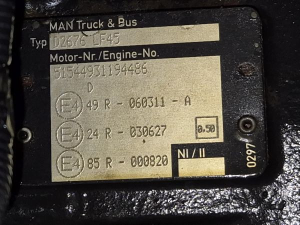 MAN D2676 LF45 Engine (Truck) - Motor voor Vrachtwagen: afbeelding 2 MAN D2676 LF45 Engine (Truck) - Motor voor Vrachtwagen: afbeelding 2