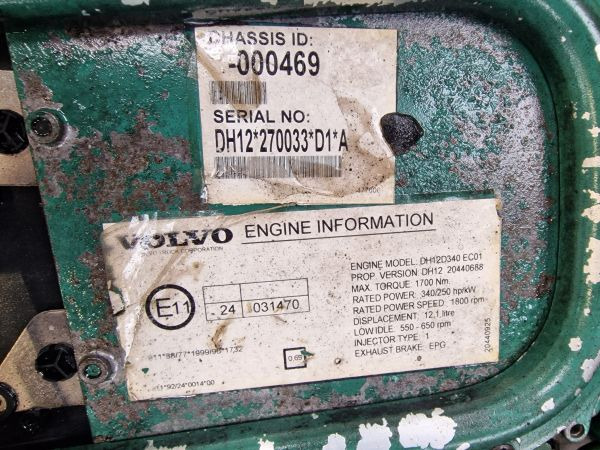 Volvo DH12D340 EC01 Engine (Bus) - Motor: afbeelding 2 Volvo DH12D340 EC01 Engine (Bus) - Motor: afbeelding 2