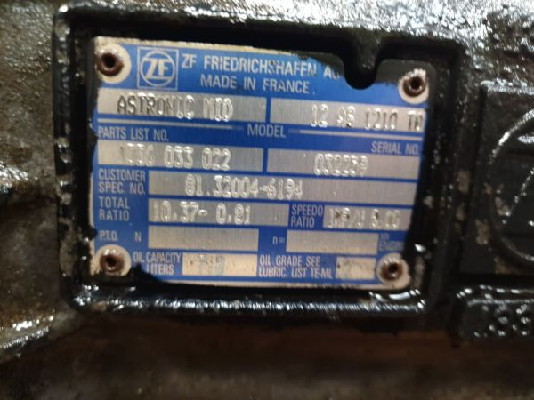ZF Astronic 12AS1210TO Gearbox 2012 250 - Versnellingsbak: afbeelding 2 ZF Astronic 12AS1210TO Gearbox 2012 250 - Versnellingsbak: afbeelding 2