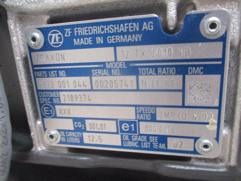 DAF 2189374 TRANSMISSIE TYPE 12 TX 2010 EURO 6 CF XF NIEUW! - Versnellingsbak voor Vrachtwagen: afbeelding 5 DAF 2189374 TRANSMISSIE TYPE 12 TX 2010 EURO 6 CF XF NIEUW! - Versnellingsbak voor Vrachtwagen: afbeelding 5