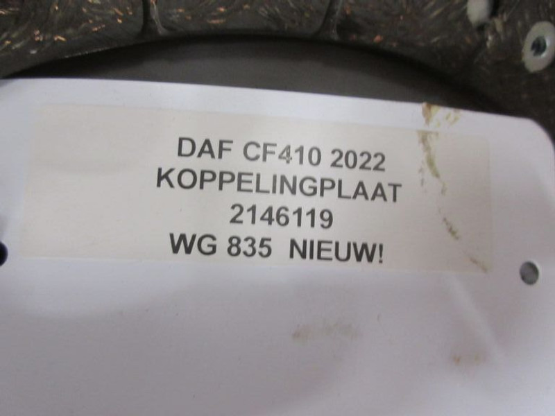 DAF CF 410 KOPPELINGSPLAAT 2146199 NIEUW EURO 6 - Koppeling en onderdelen voor Vrachtwagen: afbeelding 3 DAF CF 410 KOPPELINGSPLAAT 2146199 NIEUW EURO 6 - Koppeling en onderdelen voor Vrachtwagen: afbeelding 3
