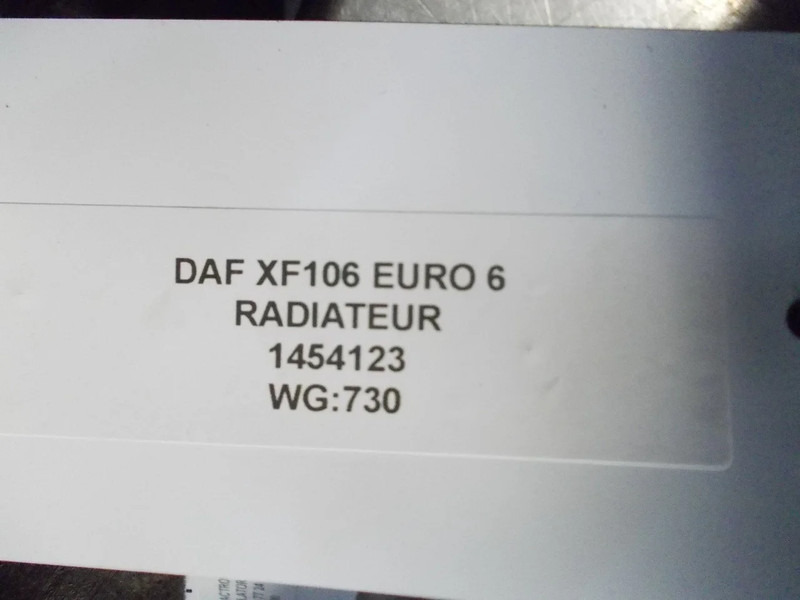 DAF XF106 1454123 RADIATEUR EURO 6 - Airco onderdeel voor Vrachtwagen: afbeelding 3 DAF XF106 1454123 RADIATEUR EURO 6 - Airco onderdeel voor Vrachtwagen: afbeelding 3