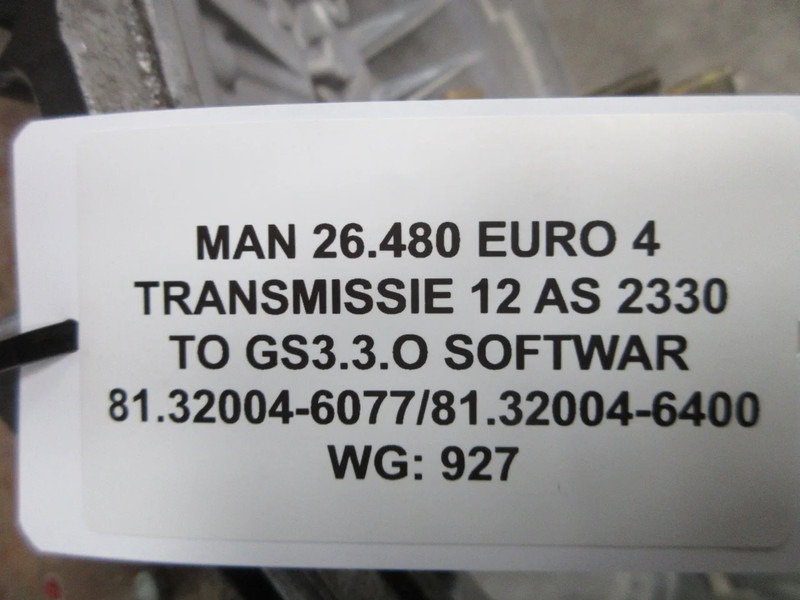 Versnellingsbak voor Vrachtwagen MAN 81.32004-6077 // 6400 RATIO 12.33-0.78 TRANSMISSIE 12 AS 2330 T0 EURO 5: afbeelding 11