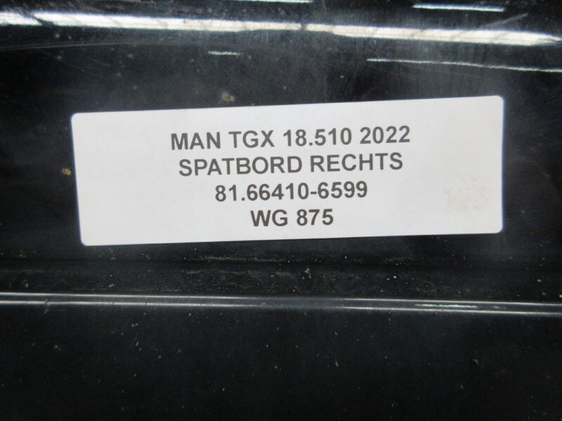 Carrosserie en exterieur voor Vrachtwagen MAN 81.66410-6604/81.66410-6599/81.25225-6583/81.25225-6576 spatbord set MAN MODEL 2022: afbeelding 10