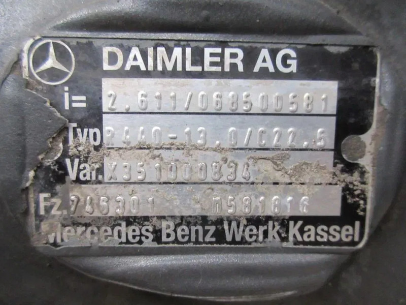 Mercedes-Benz 745.301 / R440-13 0 / C22.5 // 2.611 MERCEDES MP4 EURO 6 DIFFERENTIEEL - Differentieel voor Vrachtwagen: afbeelding 5 Mercedes-Benz 745.301 / R440-13 0 / C22.5 // 2.611 MERCEDES MP4 EURO 6 DIFFERENTIEEL - Differentieel voor Vrachtwagen: afbeelding 5