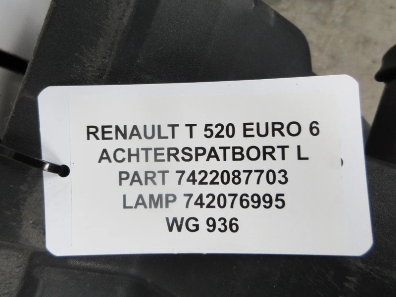 Frame/ Chassis voor Vrachtwagen Renault 7422087701//7420769777//7422087703//742076995 SPATBORT T 520 EURO 6 R+L: afbeelding 6