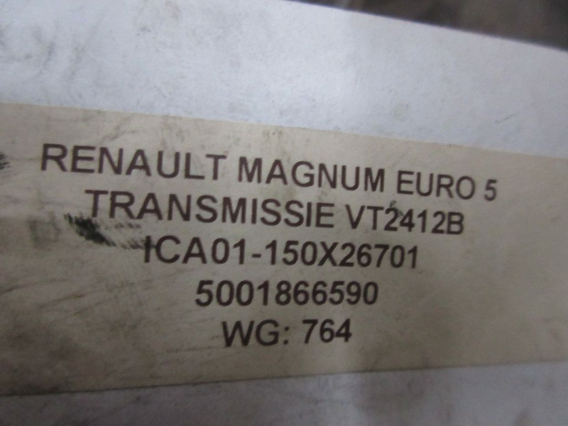Versnellingsbak voor Vrachtwagen Renault MAGNUM 5001866590 TRANSMISSIE VT2412B EURO 5: afbeelding 8 Versnellingsbak voor Vrachtwagen Renault MAGNUM 5001866590 TRANSMISSIE VT2412B EURO 5: afbeelding 8