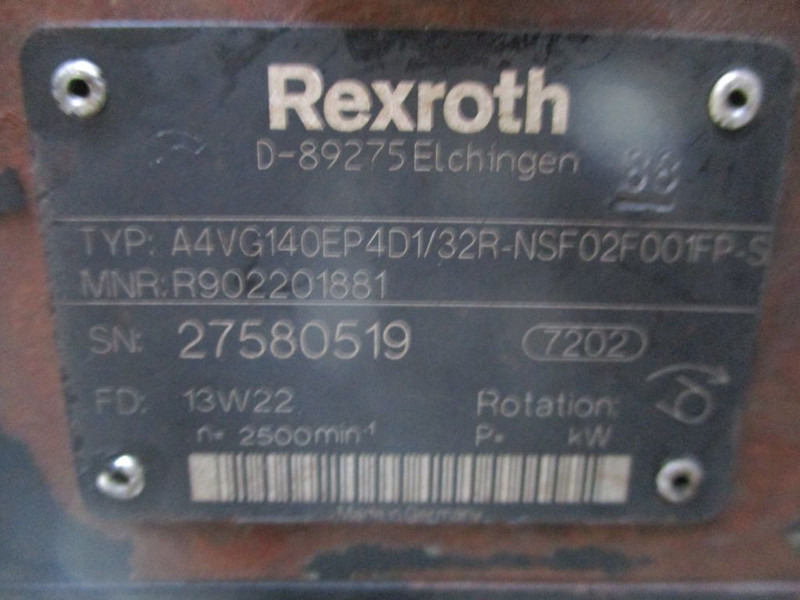 Rexroth A4VG14OEP4D132R-NSF02F001FP-S REXROTH POMP DAF 106 EURO 6 // 4X4 - Hydraulica voor Vrachtwagen: afbeelding 2 Rexroth A4VG14OEP4D132R-NSF02F001FP-S REXROTH POMP DAF 106 EURO 6 // 4X4 - Hydraulica voor Vrachtwagen: afbeelding 2