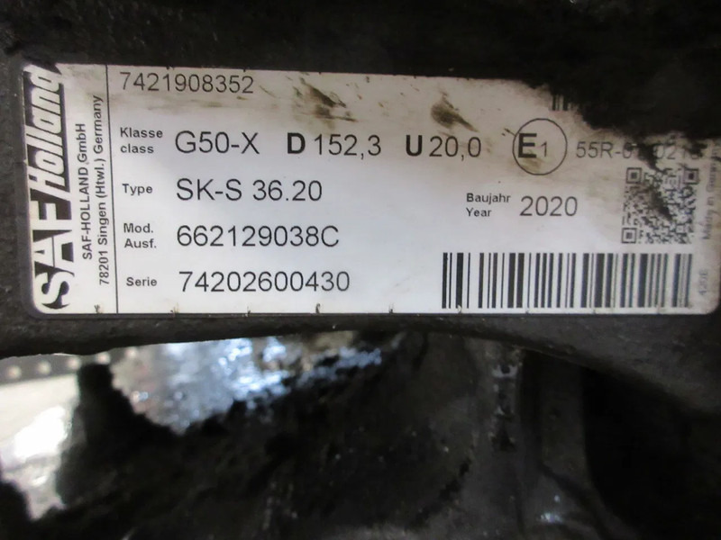 SAF G50-X D152.3 U20.0 SK-S 36.20 G50-X D152.3 U20.0 SK-S 36.20 VOLVO FH 460 EURO 6 MODEL 2021 - Koppelschotel voor Vrachtwagen: afbeelding 5 SAF G50-X D152.3 U20.0 SK-S 36.20 G50-X D152.3 U20.0 SK-S 36.20 VOLVO FH 460 EURO 6 MODEL 2021 - Koppelschotel voor Vrachtwagen: afbeelding 5