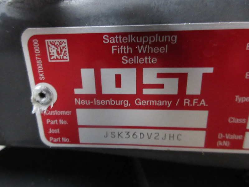 Jost 2245146 JOST JSK 36 D G50-X D 152 SCHOTEL DAF XF 480 MODEL 2021 - Koppelschotel voor Vrachtwagen: afbeelding 5 Jost 2245146 JOST JSK 36 D G50-X D 152 SCHOTEL DAF XF 480 MODEL 2021 - Koppelschotel voor Vrachtwagen: afbeelding 5