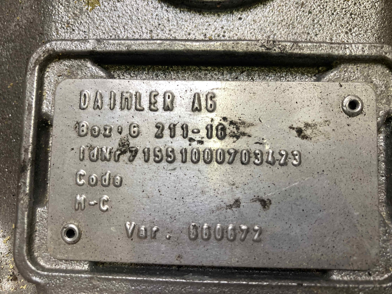 MERCEDES BENZ G211-16/G0231-16 - Versnellingsbak: afbeelding 5 MERCEDES BENZ G211-16/G0231-16 - Versnellingsbak: afbeelding 5