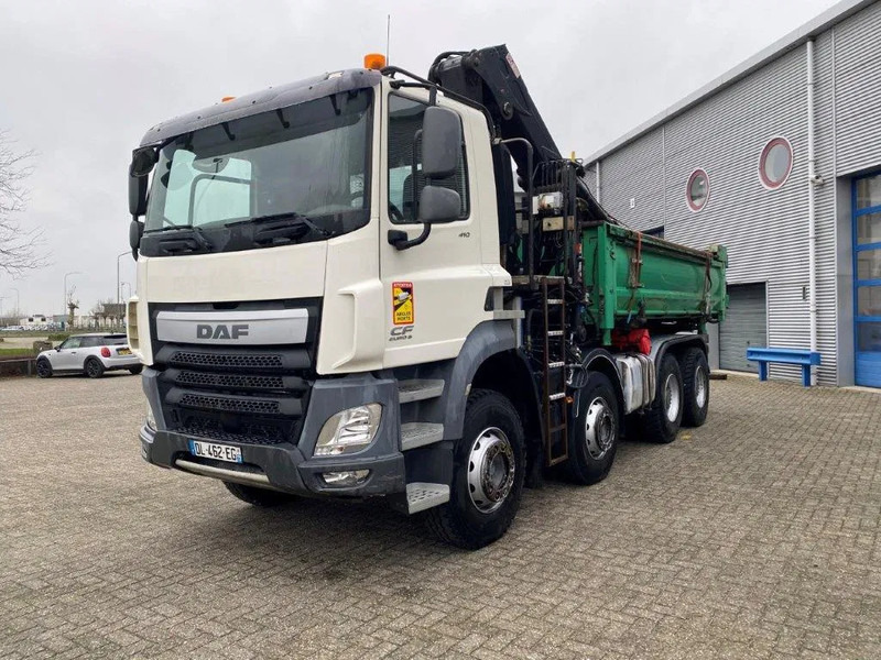 DAF CF410 / 8X4 / BIG AXLE / FULL-STEEL /2 SIDE TIPPER/ ONLY:363247 KM / AUTOMATIC / EURO-6 / 2014 - Kraanwagen: afbeelding 1 DAF CF410 / 8X4 / BIG AXLE / FULL-STEEL /2 SIDE TIPPER/ ONLY:363247 KM / AUTOMATIC / EURO-6 / 2014 - Kraanwagen: afbeelding 1