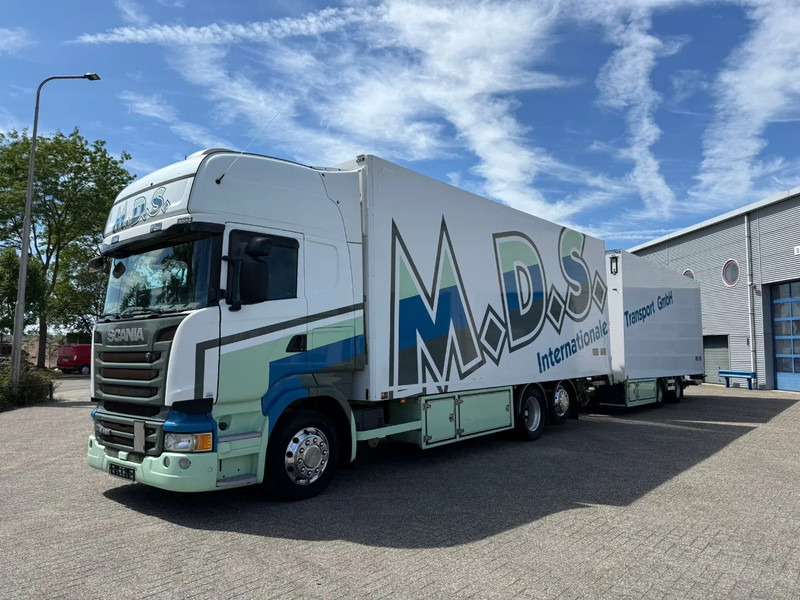 Scania R450 / RETARDER / ISOLATED GERMAN FLOWER COMBI / THROUGH-LOADING SYSTEM / SMART TACHO / 2XPLATFORM / LIFT+LENKACHSE / LWDS / EUR - Koelwagen vrachtwagen: afbeelding 1 Scania R450 / RETARDER / ISOLATED GERMAN FLOWER COMBI / THROUGH-LOADING SYSTEM / SMART TACHO / 2XPLATFORM / LIFT+LENKACHSE / LWDS / EUR - Koelwagen vrachtwagen: afbeelding 1