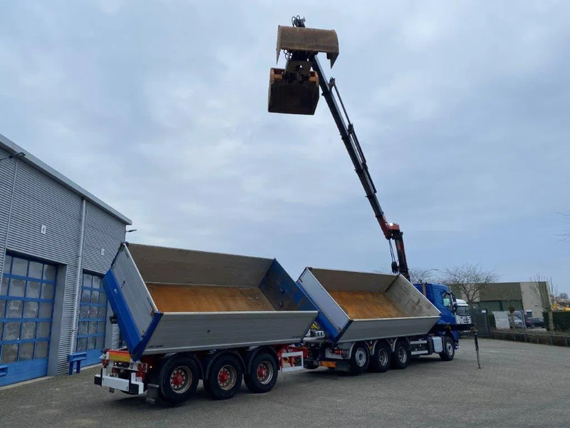 Kraanwagen Volvo FH4-500 / HMF 3220K-RC / REMOTE / ROTATOR / 3SIDE TIPPER / DYNAMIC STEERING / ONLY:302623 KM / AUTOMATIC / EURO-6 / 2017: afbeelding 6