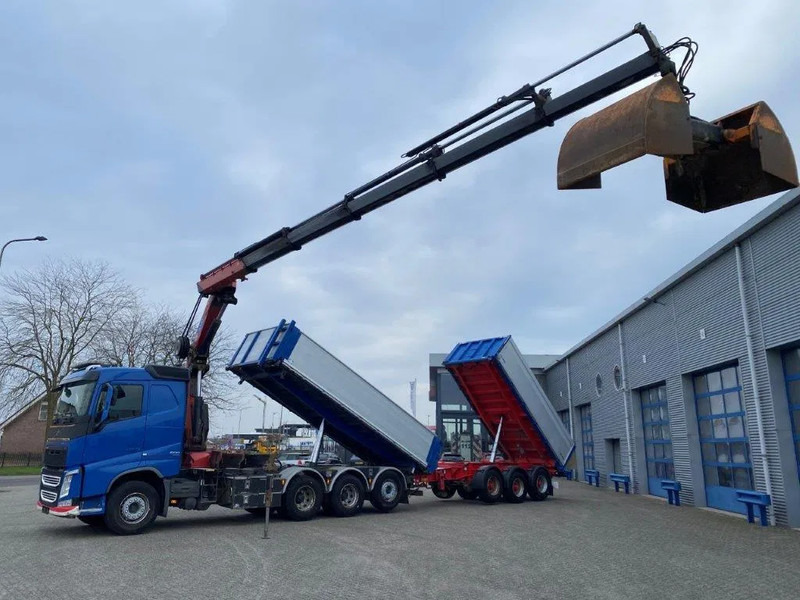 Volvo FH4-500 / HMF 3220K-RC / REMOTE / ROTATOR / 3SIDE TIPPER / DYNAMIC STEERING / ONLY:302623 KM / AUTOMATIC / EURO-6 / 2017 - Kraanwagen: afbeelding 1 Volvo FH4-500 / HMF 3220K-RC / REMOTE / ROTATOR / 3SIDE TIPPER / DYNAMIC STEERING / ONLY:302623 KM / AUTOMATIC / EURO-6 / 2017 - Kraanwagen: afbeelding 1