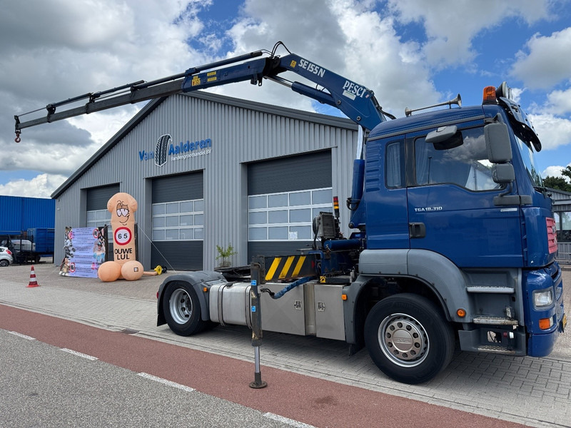MAN TGA 18.310, Crane Pesci SE155N/4, Manual Kran, Grua, Grue, Kraan - Trekker: afbeelding 1 MAN TGA 18.310, Crane Pesci SE155N/4, Manual Kran, Grua, Grue, Kraan - Trekker: afbeelding 1