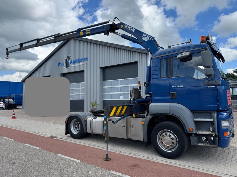 MAN TGA 18.310, Crane Pesci SE155N/4, Manual Kran, Grua, Grue, Kraan - Trekker: afbeelding 1 MAN TGA 18.310, Crane Pesci SE155N/4, Manual Kran, Grua, Grue, Kraan - Trekker: afbeelding 1