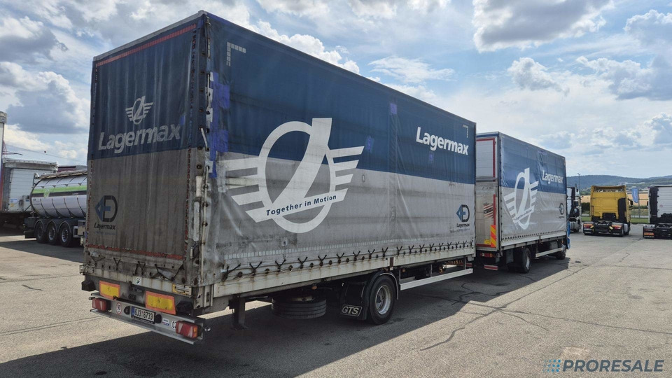 DAF LF 260 FA EURO 6 valník s plachtou + hydraulické čelo - prodejné jen s přívěsem GTS P0471Z - cena je za celou soupravu - Schuifzeilen vrachtwagen: afbeelding 3 DAF LF 260 FA EURO 6 valník s plachtou + hydraulické čelo - prodejné jen s přívěsem GTS P0471Z - cena je za celou soupravu - Schuifzeilen vrachtwagen: afbeelding 3
