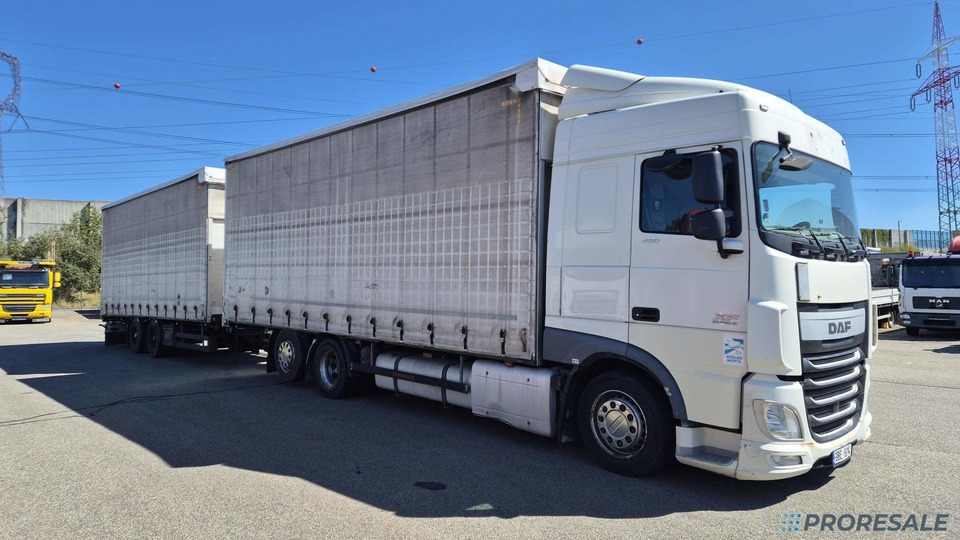 DAF XF 410 FAR SC EURO 6 - velkoobjemová souprava - prodejné jen s přívěsem SCHWARZMÜLLER TPA 2/E - cena je za celou soupravu - Schuifzeilen vrachtwagen: afbeelding 1 DAF XF 410 FAR SC EURO 6 - velkoobjemová souprava - prodejné jen s přívěsem SCHWARZMÜLLER TPA 2/E - cena je za celou soupravu - Schuifzeilen vrachtwagen: afbeelding 1